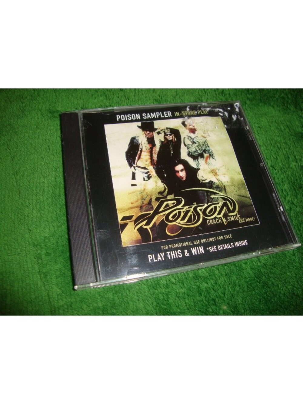 POISON rare promo cd CRACK A SMILE IN STORE PLAY SAMPLER